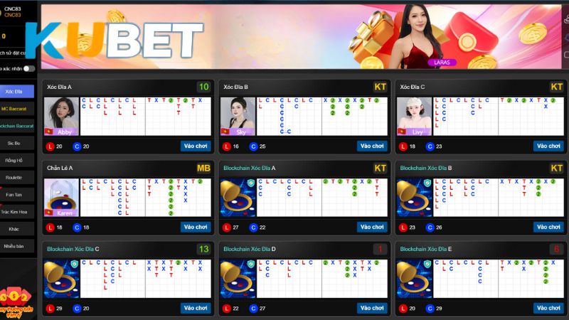 Sảnh Casino KUBET sở hữu hàng loạt ưu điểm nổi bật